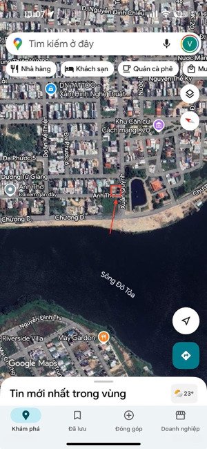 chính chủ bán lô góc sát sông 367m2 anh thơ với xuân quỳnh, nam việt á