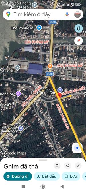 Nhà cấp 4 đường cầu Trâu Trắng chạy vô xã Phong Mỹ cũ huyện Cao Lãnh, cách đường tránh ql30 200m