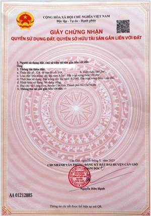 bán đất 160m2 tại duyên hải, cần giờ, 6,9 tỷ.ngay vin cần giờ dự án nỗi bật nhất tại cần giờ