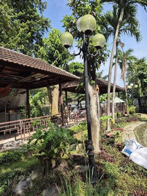 biệt thự nhà gỗ sân vườn 2000m2 lô góc 2mt đường nhựa đông thạnh, hóc môn, giá 26 tỷ