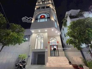 giảm sốc 21.6 tỷ - tòa nhà góc 2mt lê quang định 8x23m cn 183m2 - hầm 7 tầng - bán 68.4 tỷ