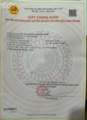 Bán đất Tú Sơn - Kiến Thụy - Hải Phòng