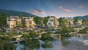 bán biệt thự song lập view sông tắc, dt: 180m2, trục đường thông d2 nha trang đắc địa , giá cực tốt