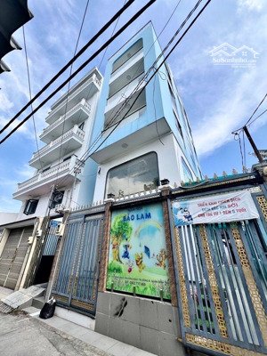 siêu phẩm 2 mặt tiền khu tên lửa full nội thất tặng thang máy, cạnh eaon bt 225m2 - 6 tầng, 14pn