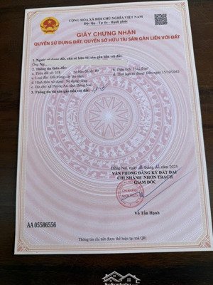 chủ gửi 1.342m2 đất cln 2 mặt tiền đường oto tới đất