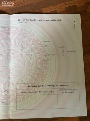 Chuyển nhượng lô đất mặt ngõ thông, ô tô đỗ cửa ngay tổ 7 phường An Dương