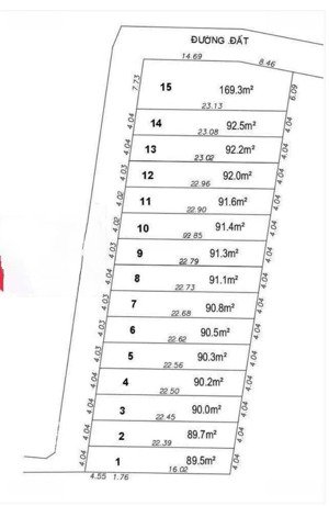 bán 91m2 đất thổ cư khu phố tân an, p. tân đông hiệp, tp. dĩ an