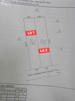 HOT NHẤT CHƯA TỪNG CÓ.Cần bán 2 lô liền kề kiệt 33 Nam Cao