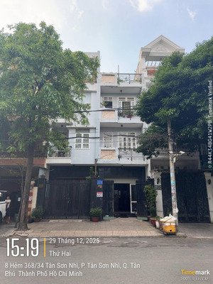 chính chủ bán nhà hẻm vip 368 tân sơn nhì, tân phú 8 x 22m 2 lầu st 2 căn riêng 28 tỷ tl