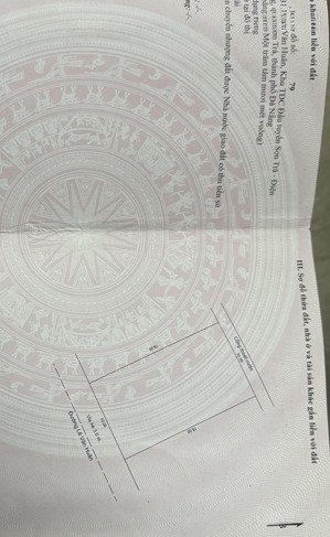 bán đất tại lê văn huân, 180m2, hướng đông nam view biển sơn trà cách biển 50m