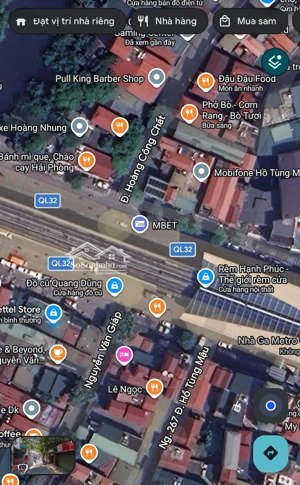 cho thuê nhà mt 9m 190m2 mặt đường htm