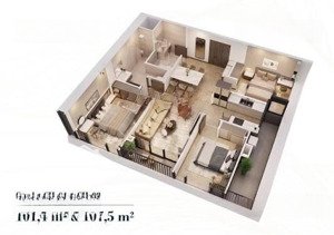 bán cc n01-t6 ngoại giao đoàn, 13,7 tỷ, 105m2, đẹp xuất sắc, bắc từ liêm, hn