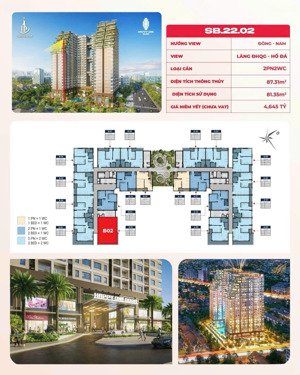 căn hộ thủ đức happy one sora 2pn 87m2 giá chỉ 53tr/m2