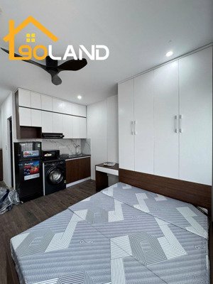 cho thuê căn hộ mới tại ngõ 25b cát linh, đống đa, phòng studio, full đồ, có nhận xe điện