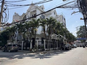 cho thuê góc 2 mặt tiền khu biệt thự làng hoa, dt 10x20m, 1 trệt 3 lầu