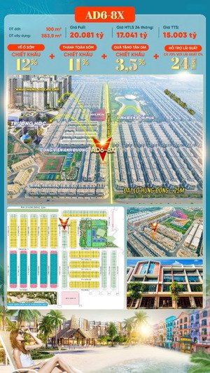 biệt thự, liền kề: ánh dương 6 - gía tốt nhất