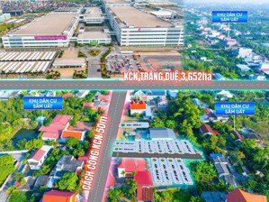 12 lô đất nền vị trí trung tâm cổng lõi kcn tràng duệ 3 ngay lg, giá nhỉnh 10tr/m2 hạ tầng sẵn sổ