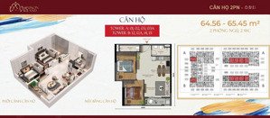 nhận nhà mà chỉ trả trước 1 nữa giá trị - căn 2pn - 2wc 65m2 - chỉ 2 tỷ full nội thất