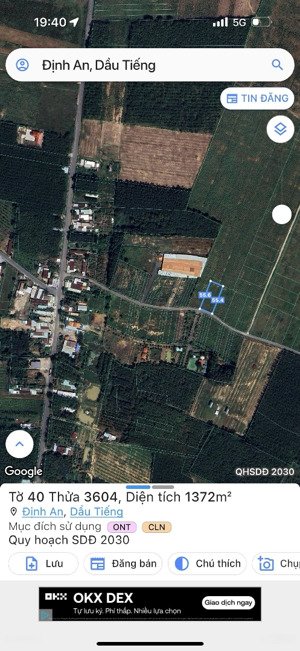 bán đất tại đường dh715, xã định an, dầu tiếng, bình dương, giá thỏa thuận, 250m2