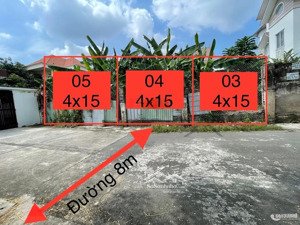 thanh lý gấp 5 lô đất ngay gigamall thủ đức. đường 6m. sổ riêng từng lô. dt 60m2- giá 3.5 tỷ (tl)