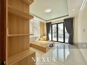 căn hộ 1 phòng ngủ 1 phòng khách, ngay công viên làng hoa gò vấp, ban công siêu rộng, full nội thât