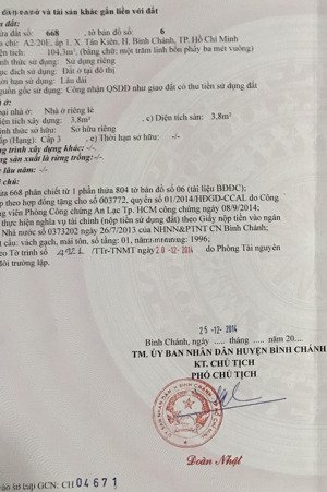 chính chủ bán nhà mặt tiền gần ngã tư trần đại nghĩa - nguyễn cửu phú