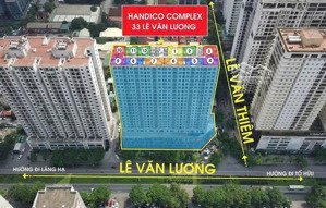 chính chủ cần bán căn 04 - 3pn tầng cao tòa handico 33 lê văn lương. view hồ nhân chính, vay nh 70%