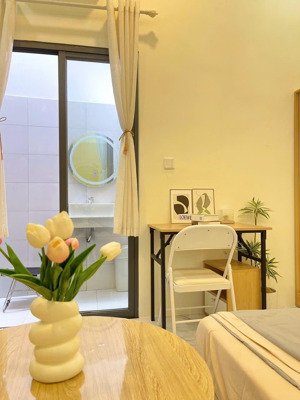 cho thuê phòng full nội thất có giếng trời siêu mát ngay chợ phạm văn hai