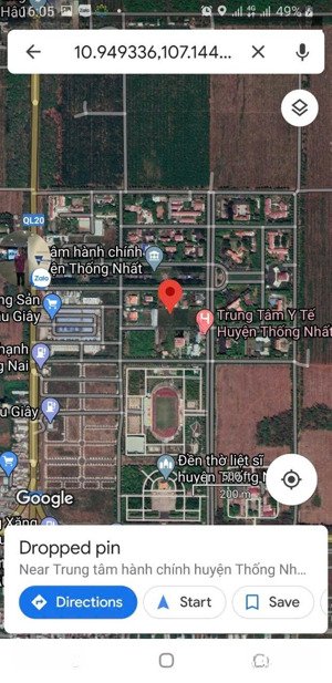 bán đất quốc lộ 20, 2938m2, thị trấn dầu giây, thống nhất, đồng nai