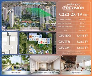 chỉ từ 3,2 tỷ sở hữu ngay căn 1pn+ tại pk the vision - masteri era landmark