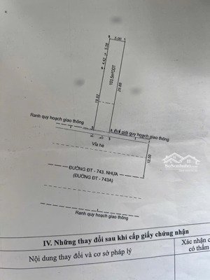 bán đất dt 155m2 tại đt 743, dĩ an, bình dương, giá siêu hời 7,5 tỷ vnd