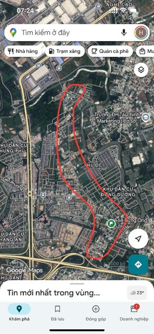 giỏ hàng đất dọc trục đường bưng ông thoàn phân khúc dưới 6tỷ