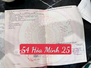 khu b phương trang hoà minh 25 trục thông nguyễn sinh sắc giá tốt