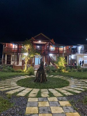 chuyển nhượng lại cực phẩm nghỉ dưỡng 5000m view cánh đồng, núi ba vì 3 khu nhà sàn đang khai thác