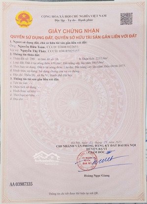 bán đất ba vì 2.255m² có 450m² đất ở lâu dài sổ hồng riêng