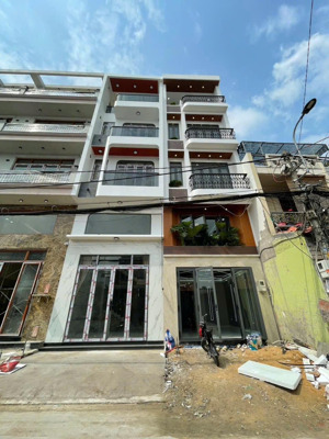 nhà mới đón tết, siêu phẩm nhà phố 4,5 tấm ngay khu lê văn quới có thang máy, full nội thất, 9,9 tỷ