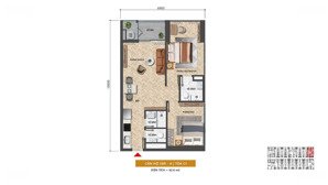 bán căn góc sun costa residence, 4,5 tỷ, 62,6m2, 2pn, 2wc, full nội thất
