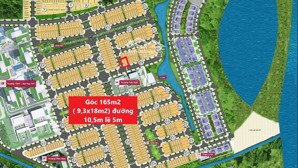 lô góc fpt đáng đầu tư - siêu phẩm lô góc 165m2 (9,3 x 18m) - giá 10,5 tỷ