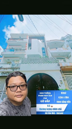 bán gấp trong tuần!! hẻm xe tải phan huy ích p12 gò vấp, gần mặt tiền, khu phân lô, 4 tầng, view cv