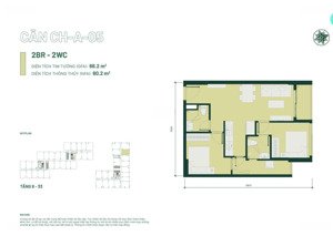 bán căn hộ happy one mori 66m2 giá 2.9 tỷ đã vat và pbt