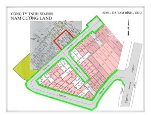bán đất phường tam bình thành phố thủ đức, dự án nam cường cách chợ đầu mối 200m, dt 52m, giá 3.5tỷ