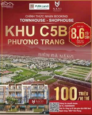 Nhận Booking KHU C5B PHƯƠNG TRANG - Trục đường Hoàng Thị Loan - Đà Nẵng