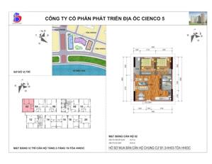 Bán căn góc 67,67m2 chung cư Thanh Hà Cienco5 View hồ