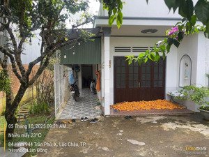 nhà vườn bảo lộc - hẻm nhựa 2 oto lộc châu - dt: 788m2 (13mx63m) sẵn thổ cư, đầy đủ cây ăn trái