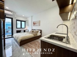 new 100%| căn hộ cc mini ban công full nt tone sáng, khu bếp hiện đại, gần đại học kinh tế q10