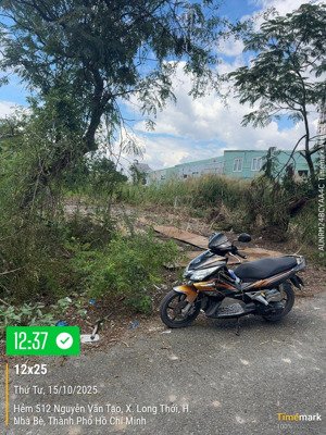 bán đất mặt tiền hẻm 512 nguyễn văn tạo, đường 16m trục chính 7x35m, 33 tr/m2