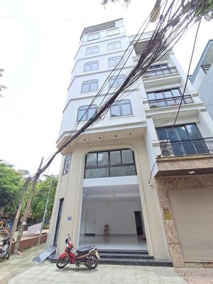 cho thuê nhà đường nguyễn văn trỗi, thanh xuân, hn. dt 90m, 7 tầng, căn góc 2 mặt tiền. giá 65tr