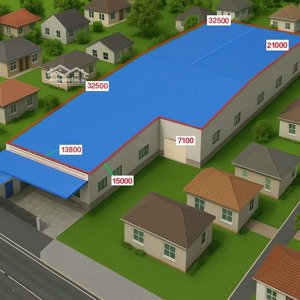 hàng hiếm hóc môn đất kho xưởng logistic dt 2368m2 | 2 mặt tiền trước & sau, giá dưới 20tr