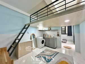 căn hộ 1 phòng ngủ, gác full nội thất, máy giặt riêng. 102 lê văn thọ, gần lotte mart gò vấp