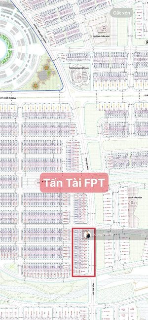 tấn tài fpt la bàn land trân trọng giới thiệu lô biệt thự lề khủng trục chính bắc nam kđt fpt
